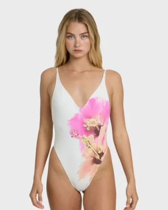 Bañador de una pieza con escote en V profundo Sunny Shore
