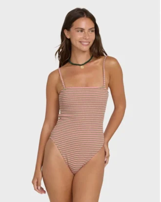 Bañador de una pieza Tully de verano teñido en hilo