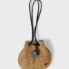 Bolso mini de paja con bandolera y palmera datilera