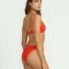 Braguitas de bikini Aloha Tropic en rojo