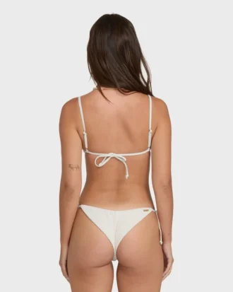 Braguitas de bikini de verano con braguita tanga de corte minúsculo y lazos laterales altos