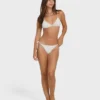 Braguitas de bikini de verano con braguita tanga de corte minúsculo y lazos laterales altos