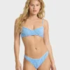 Braguitas de bikini Maui con estampado de mini ondas