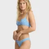 Braguitas de bikini Maui con estampado de mini ondas