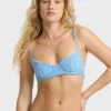 Braguitas de bikini Maui con estampado de mini ondas