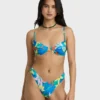 Braguitas de bikini mediana Agua Flores Bondi