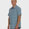 Camisa de manga corta tejida All Day Stripe en pantalones cortos Camisa de manga corta tejida All Day Stripe en pantalones cortos
