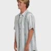 Camisa de manga corta tejida All Day Stripe en pantalones cortos Camisa de manga corta tejida All Day Stripe en pantalones cortos