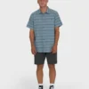 Camisa de manga corta tejida All Day Stripe en pantalones cortos Camisa de manga corta tejida All Day Stripe en pantalones cortos