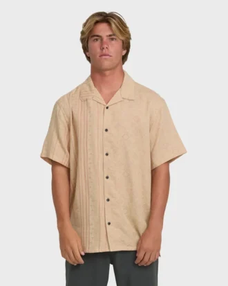 Camisa de pantalón corto tejida de jacquard Garage Nashua Camisa de pantalón corto tejida de jacquard Garage Nashua