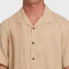 Camisa de pantalón corto tejida de jacquard Garage Nashua