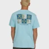 Camiseta de algodón de manga corta Glyph Wave Washed Premium de pantalones cortos