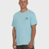 Camiseta de algodón de manga corta Glyph Wave Washed Premium de pantalones cortos
