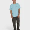 Camiseta de algodón de manga corta Glyph Wave Washed Premium de pantalones cortos