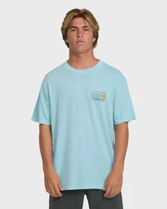 Camiseta de algodón de manga corta Runner Wave Washed Premium