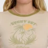 Camiseta de algodón de manga corta Sunny Out