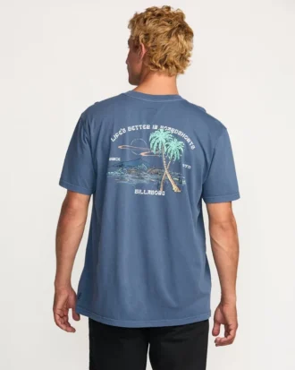Camiseta de manga corta Better Premium Wave Wash en pantalones cortos