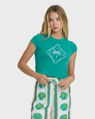 Camiseta de manga corta Check Me en pantalones cortos