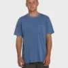 Camiseta de manga corta con bolsillo Essential Wave Washed Premium para pantalones cortos