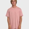 Camiseta de manga corta con bolsillo Essential Wave Washed Premium para pantalones cortos