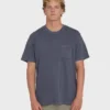 Camiseta de manga corta con bolsillo Essential Wave Washed Premium para pantalones cortos