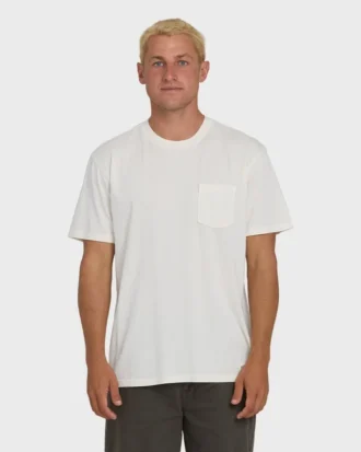 Camiseta de manga corta con bolsillo Essential Wave Washed Premium para pantalones cortos