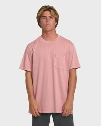 Camiseta de manga corta con bolsillo Essential Wave Washed Premium para pantalones cortos