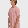 Camiseta de manga corta con bolsillo Essential Wave Washed Premium para pantalones cortos