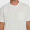 Camiseta de manga corta con bolsillo Essential Wave Washed Premium para pantalones cortos