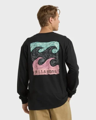 Camiseta de manga larga regular Crayon Wave