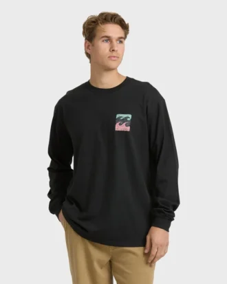 Camiseta de manga larga regular Crayon Wave