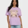 Camiseta de pantalón corto de punto con estampado Reach High