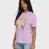 Camiseta de pantalón corto de punto con estampado Reach High