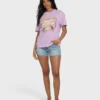 Camiseta de pantalón corto de punto con estampado Reach High