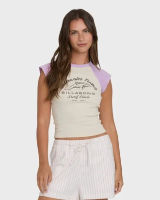 Camiseta de punto de manga corta Horizon Raglan