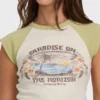Camiseta de punto de manga corta Horizon Raglan