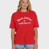 Camiseta de punto de manga corta «I Will Travel»