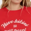Camiseta de punto de manga corta «I Will Travel»