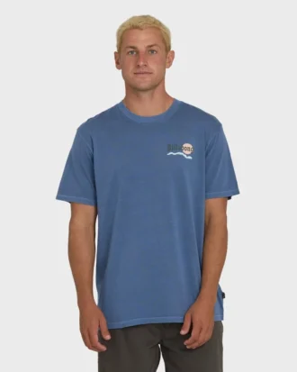 Camiseta de punto de manga corta Loner Wave Washed Premium