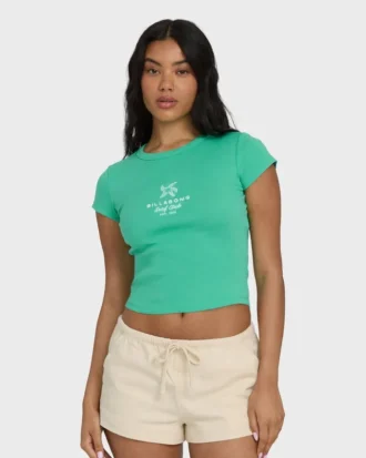 Camiseta de punto de manga corta Summer Icons en pantalones cortos