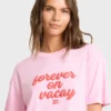 Camiseta de punto de manga corta Vacay Forever Camiseta de punto de manga corta Vacay Forever