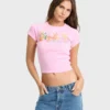 Camiseta de punto de manga corta Wonderful Garden