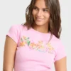 Camiseta de punto de manga corta Wonderful Garden