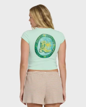 Camiseta de punto de manga corta World Wanderer