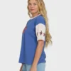 Camiseta de punto de pantalón corto con cuello redondo Tropics Co