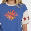 Camiseta de punto de pantalón corto con cuello redondo Tropics Co