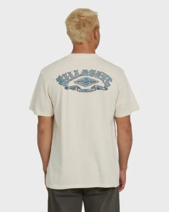 Camiseta de punto de pantalón corto premium Heritage Arch con lavado Wave