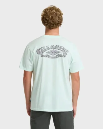 Camiseta de punto de pantalón corto premium Heritage Arch con lavado Wave