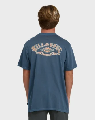 Camiseta de punto de pantalón corto premium Heritage Arch con lavado Wave