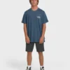 Camiseta de punto de pantalón corto premium Heritage Arch con lavado Wave Camiseta de punto de pantalón corto premium Heritage Arch con lavado Wave